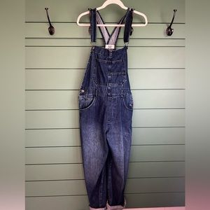 Free People Denim Overalls